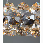 Abbateggio | Rectangle Luxury Gold Crystal Modern Chandelier
