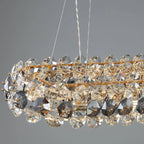 Abbateggio | Rectangle Luxury Gold Crystal Modern Chandelier