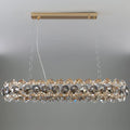 Abbateggio | Rectangle Luxury Gold Crystal Modern Chandelier