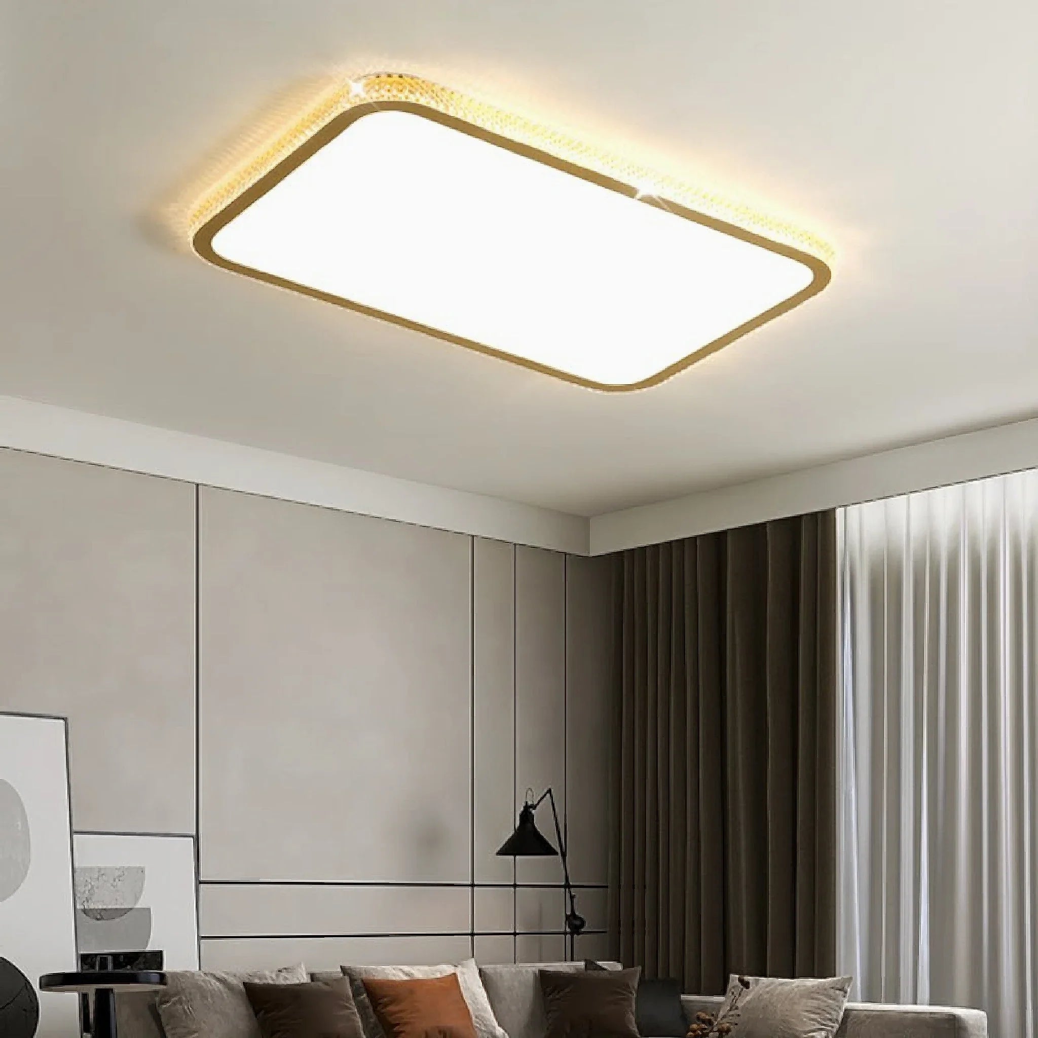 Abbiategrasso | Rectangle Crystal LED Ceiling Light