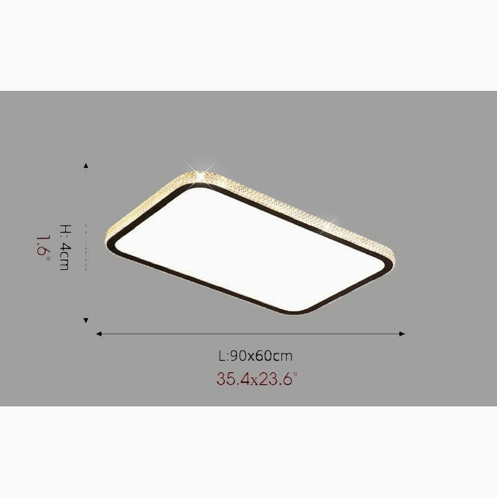 Abbiategrasso | Rectangle Crystal LED Ceiling Light