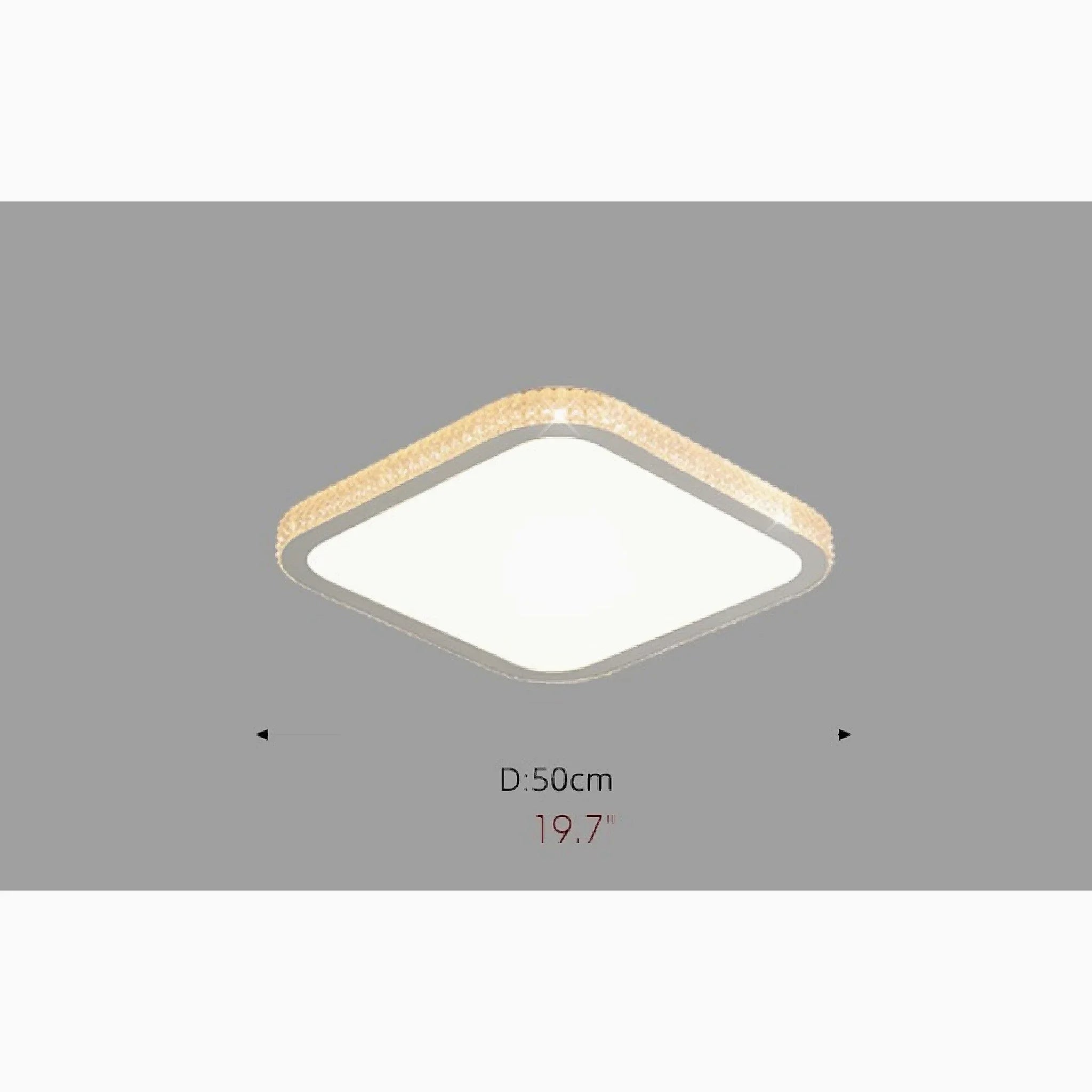 Abetone | Square Crystal LED Ceiling Light