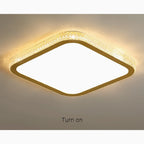 Abetone | Square Crystal LED Ceiling Light