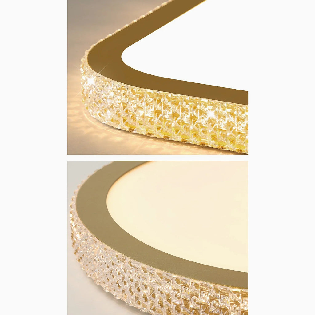 Abetone | Square Crystal LED Ceiling Light