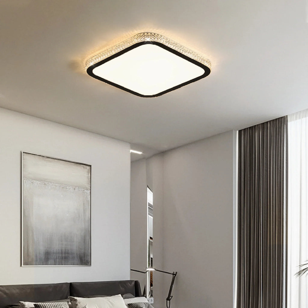 Abetone | Square Crystal LED Ceiling Light
