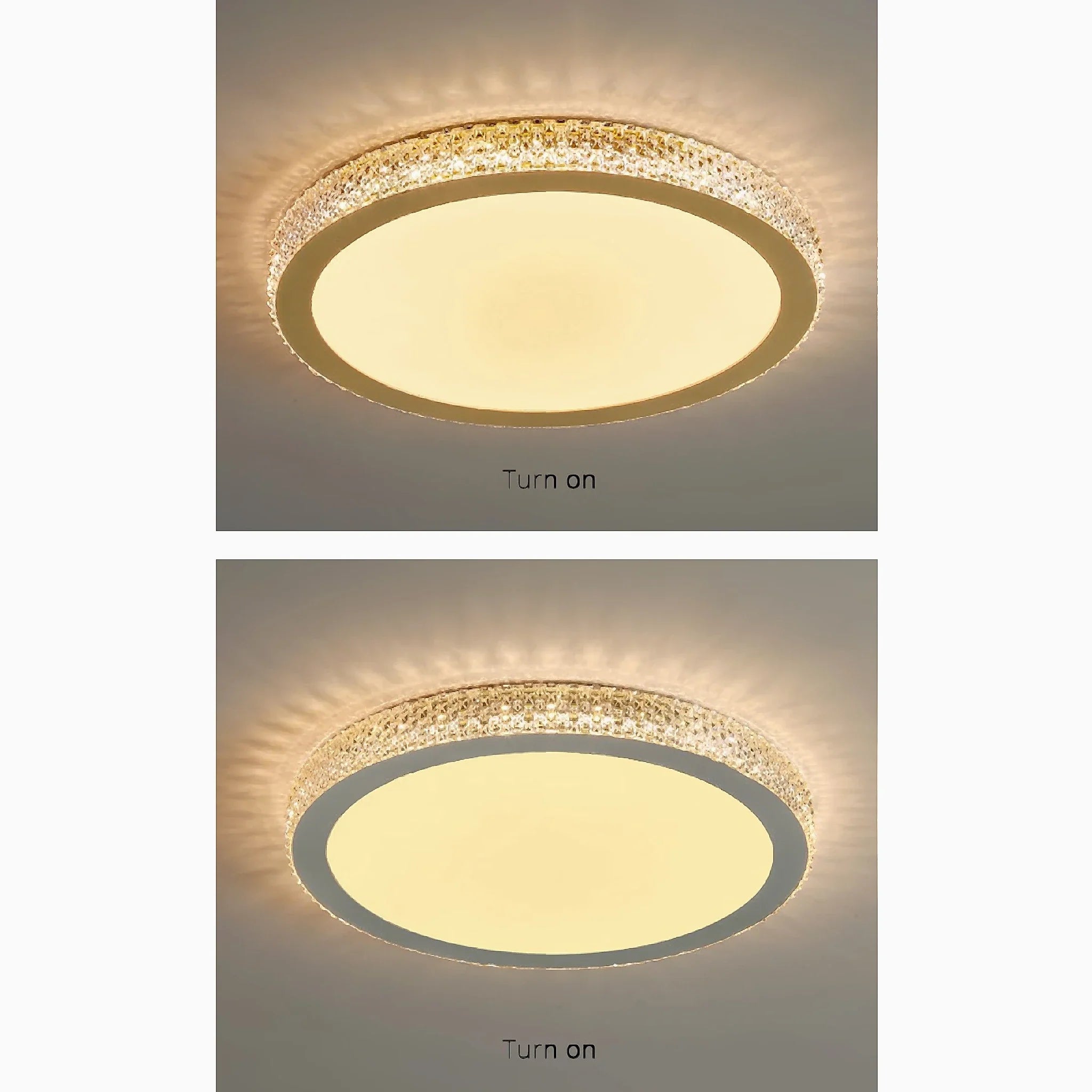 Abriola | Round Crystal LED Ceiling Light