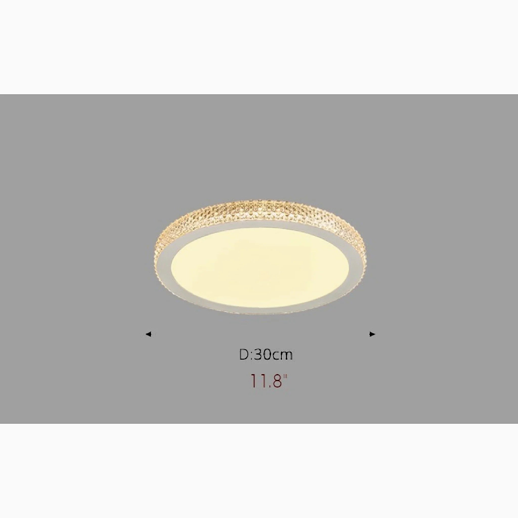 Abriola | Round Crystal LED Ceiling Light
