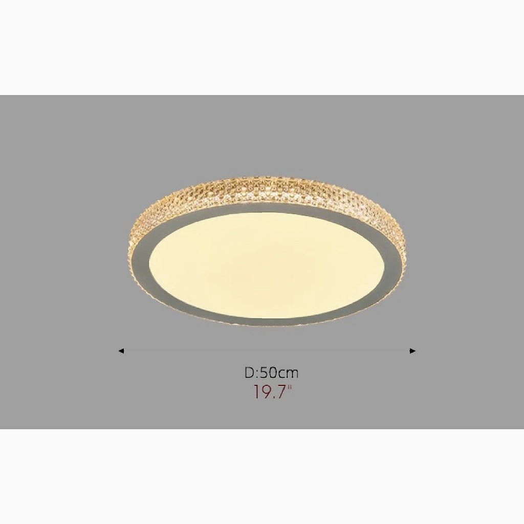 Abriola | Round Crystal LED Ceiling Light
