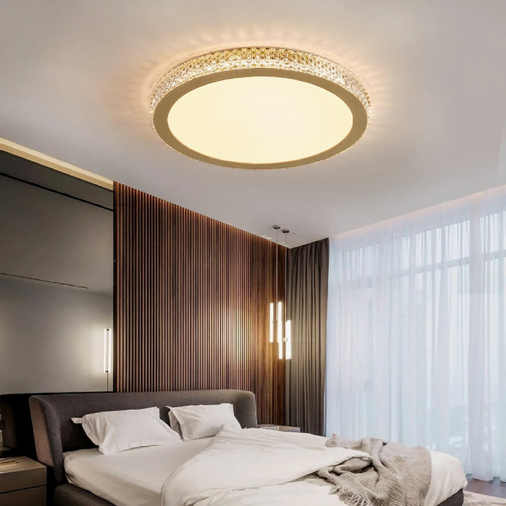 Abriola | Round Crystal LED Ceiling Light