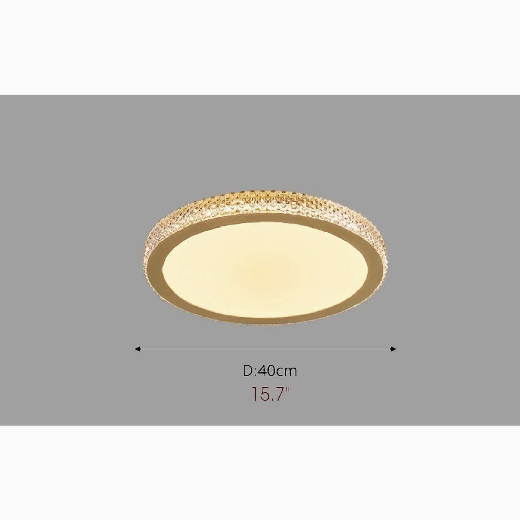 Abriola | Round Crystal LED Ceiling Light