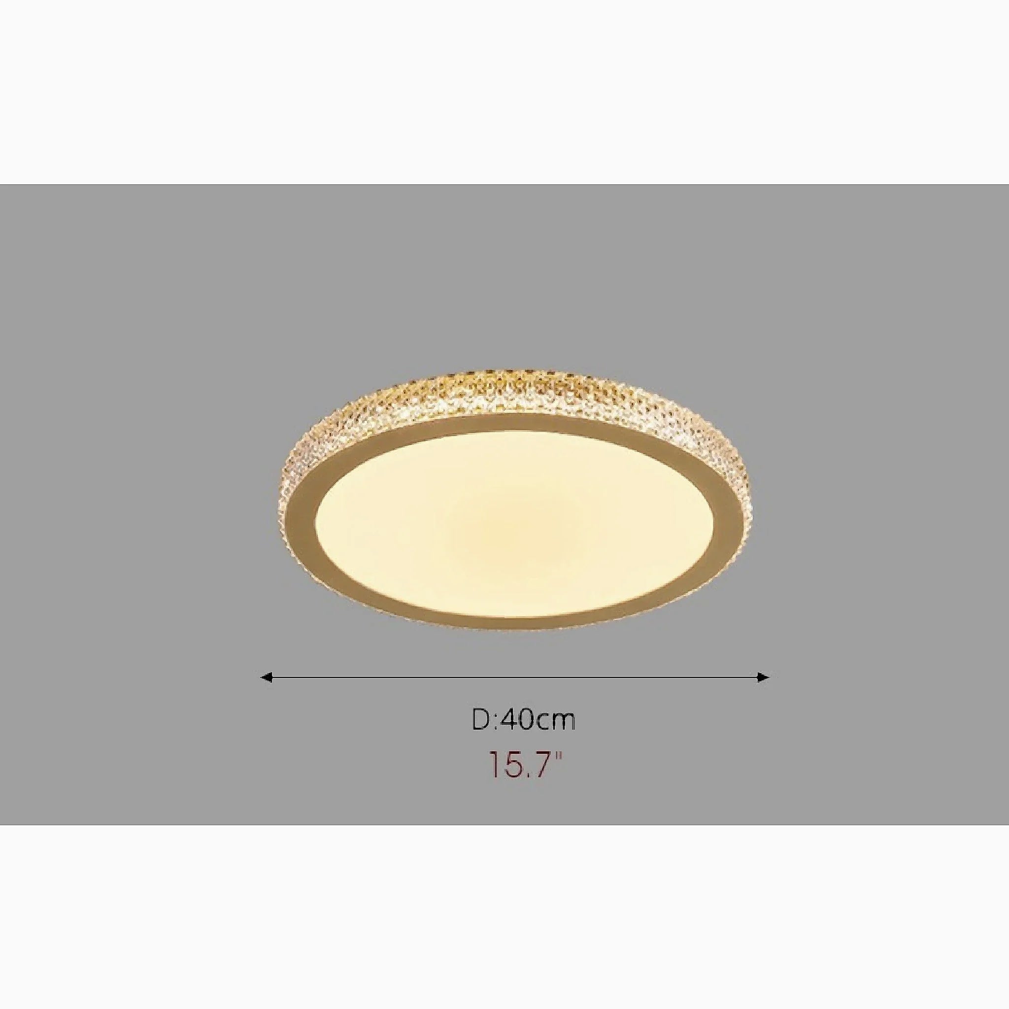 Abriola | Round Crystal LED Ceiling Light
