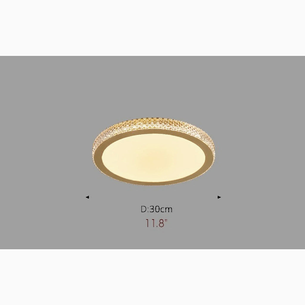 Abriola | Round Crystal LED Ceiling Light