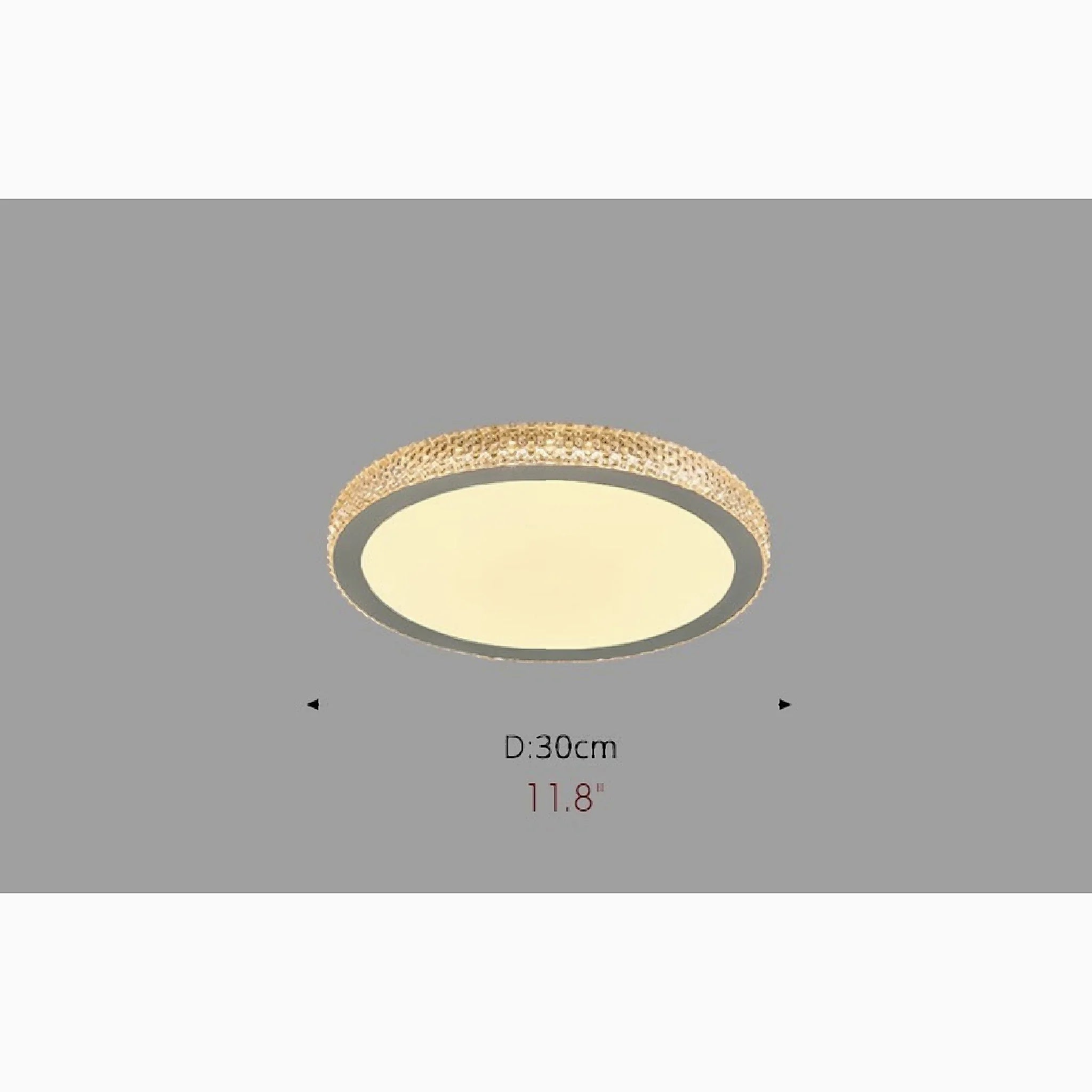 Abriola | Round Crystal LED Ceiling Light