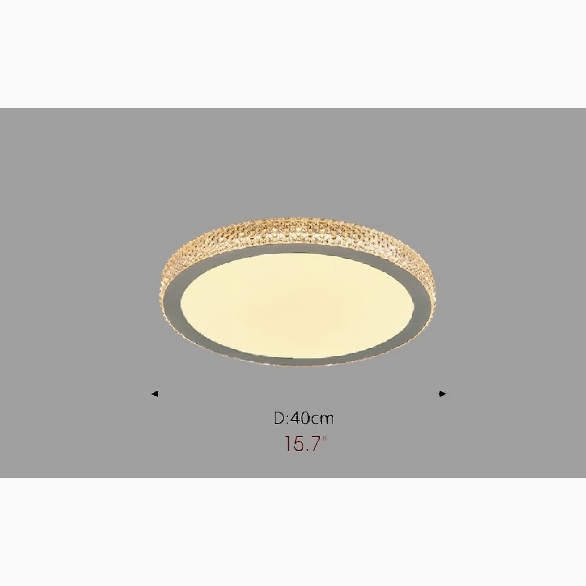 Abriola | Round Crystal LED Ceiling Light