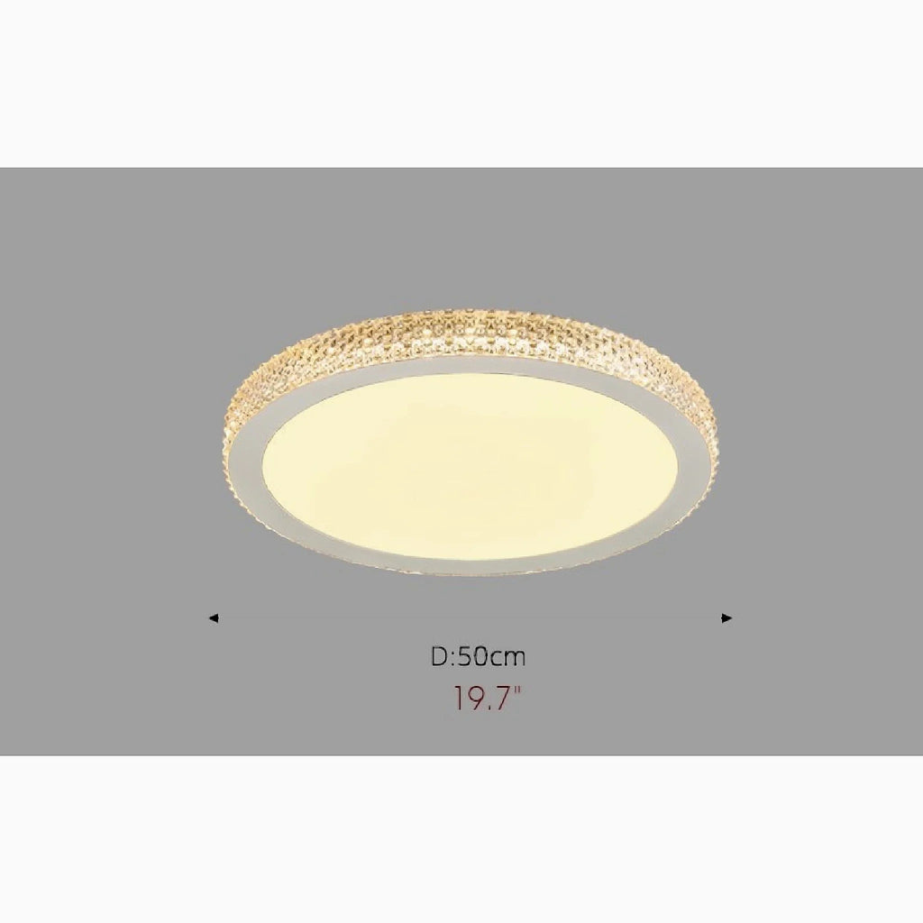 Abriola | Round Crystal LED Ceiling Light