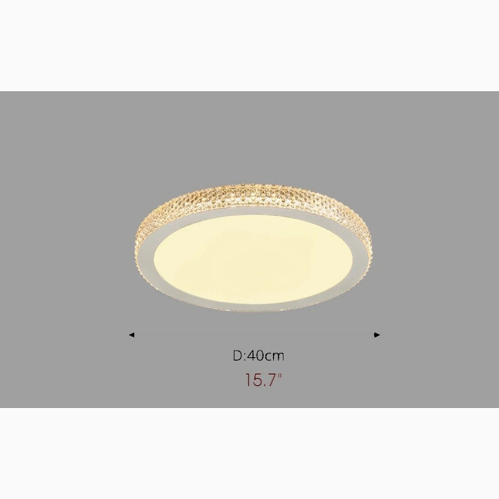 Abriola | Round Crystal LED Ceiling Light