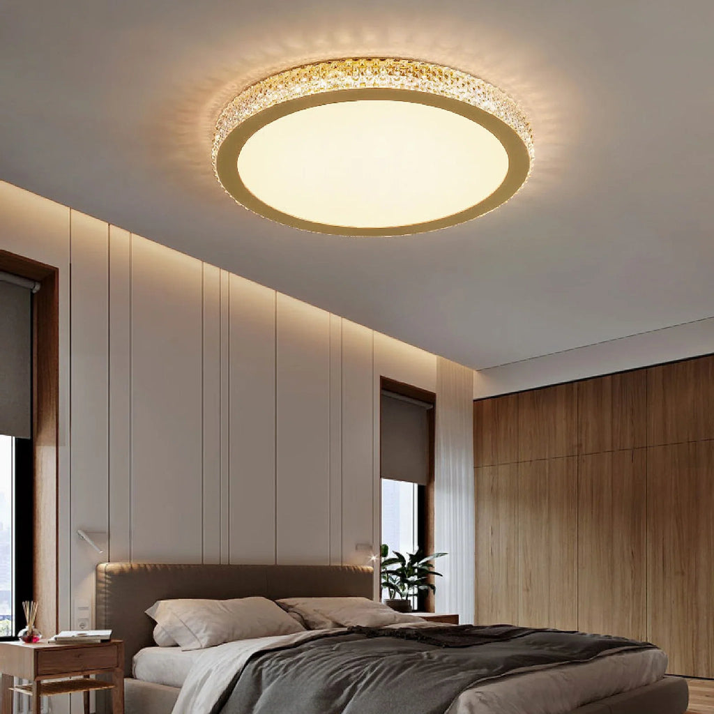 Abriola | Round Crystal LED Ceiling Light
