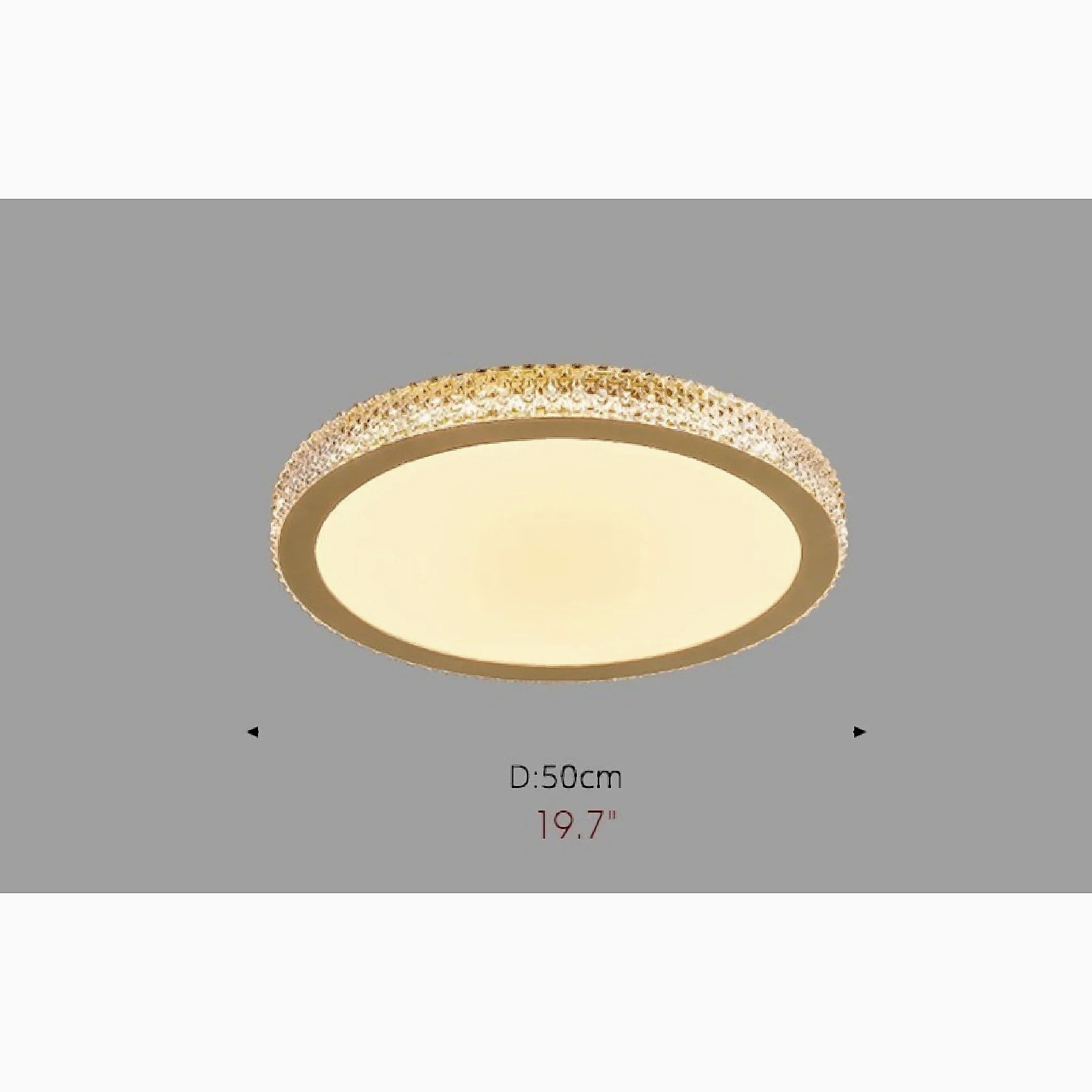 Abriola | Round Crystal LED Ceiling Light