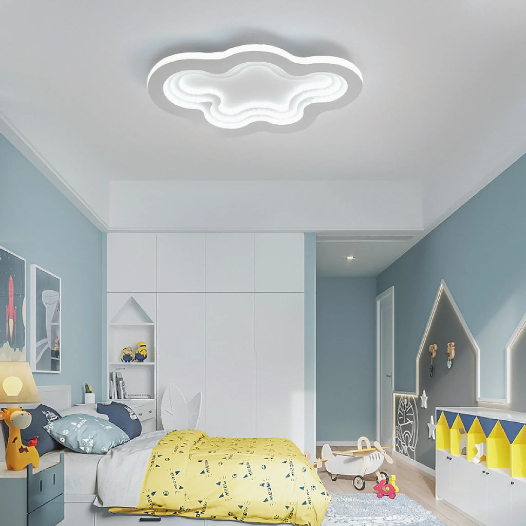Acate | Minimalist Cloud LED Ceiling Light For Kids Room