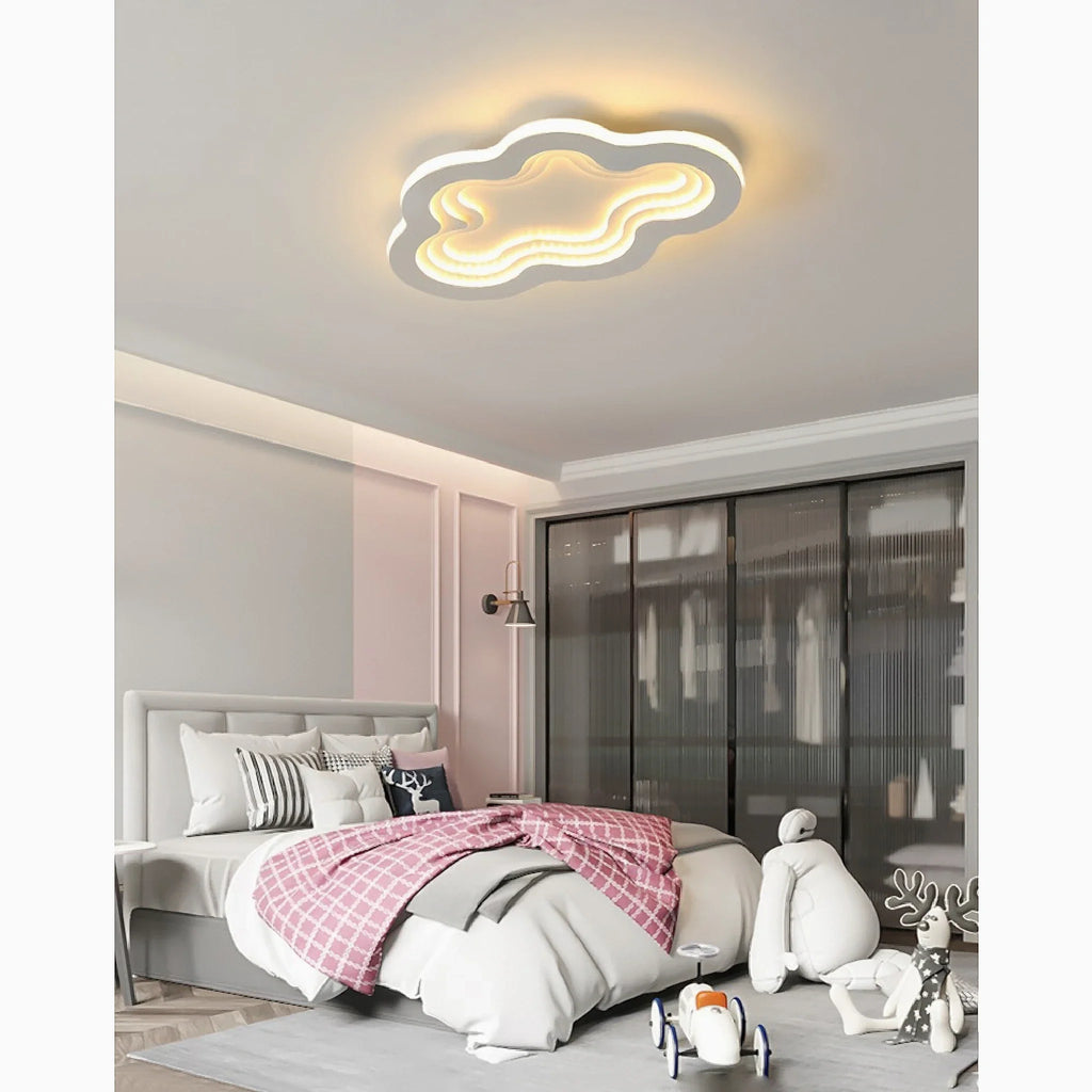 Acate | Minimalist Cloud LED Ceiling Light For Kids Room