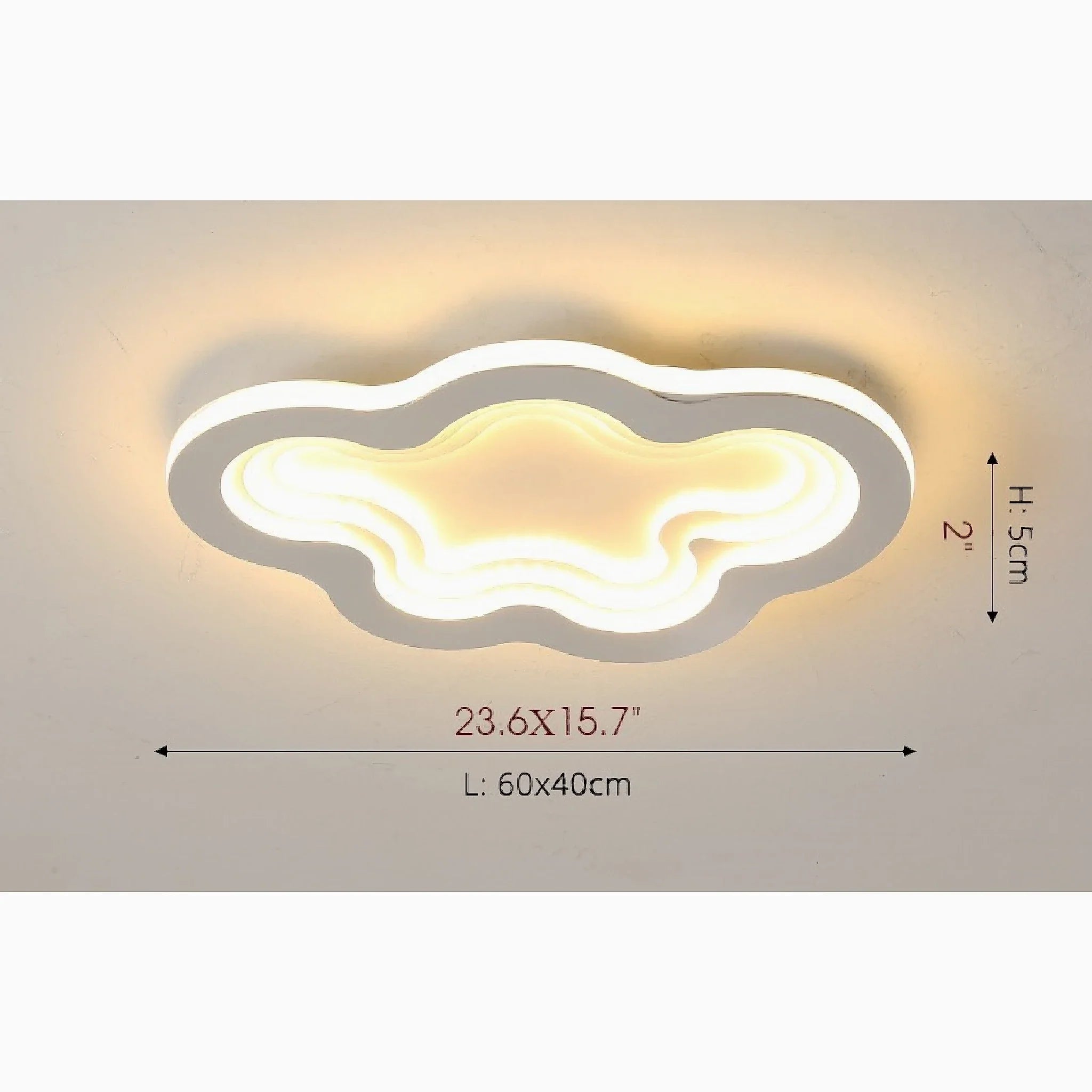 Acate | Minimalist Cloud LED Ceiling Light For Kids Room