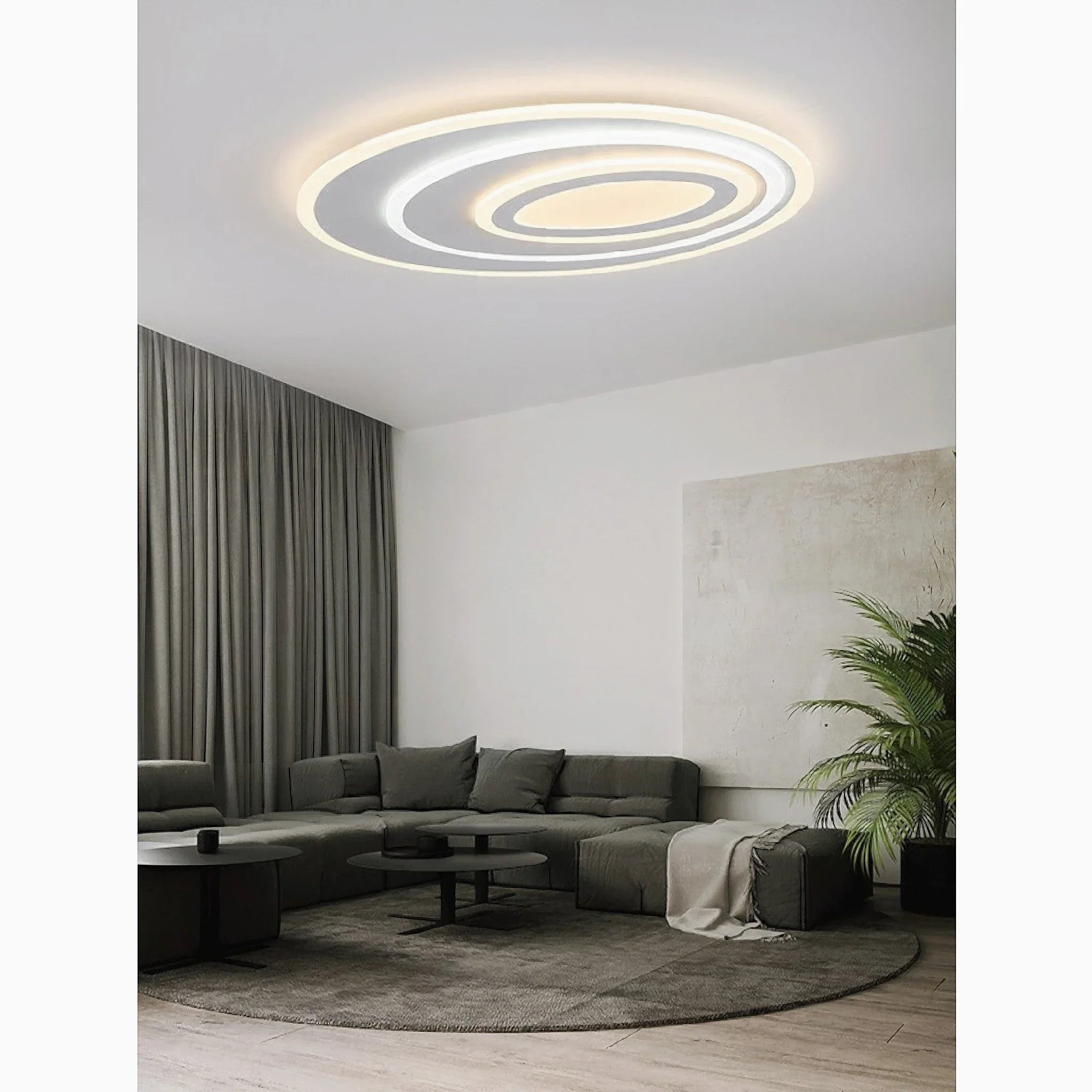 Acceglio | Minimalist Oval LED Ceiling Light