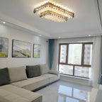 Acciano | Modern Rectangular Crystal LED Chandelier