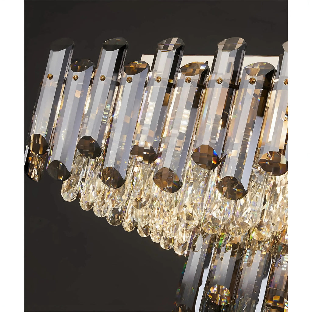 Acciano | Modern Rectangular Crystal LED Chandelier
