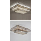 Acciano | Modern Rectangular Crystal LED Chandelier