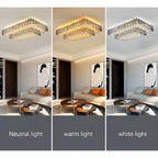 Acciano | Modern Rectangular Crystal LED Chandelier