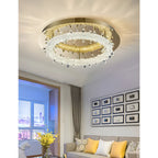 Acerno | Modern Round Crystal LED Ceiling Chandelier