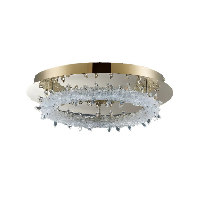 Acerno | Modern Round Crystal LED Ceiling Chandelier