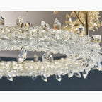 Acerno | Modern Round Crystal LED Ceiling Chandelier