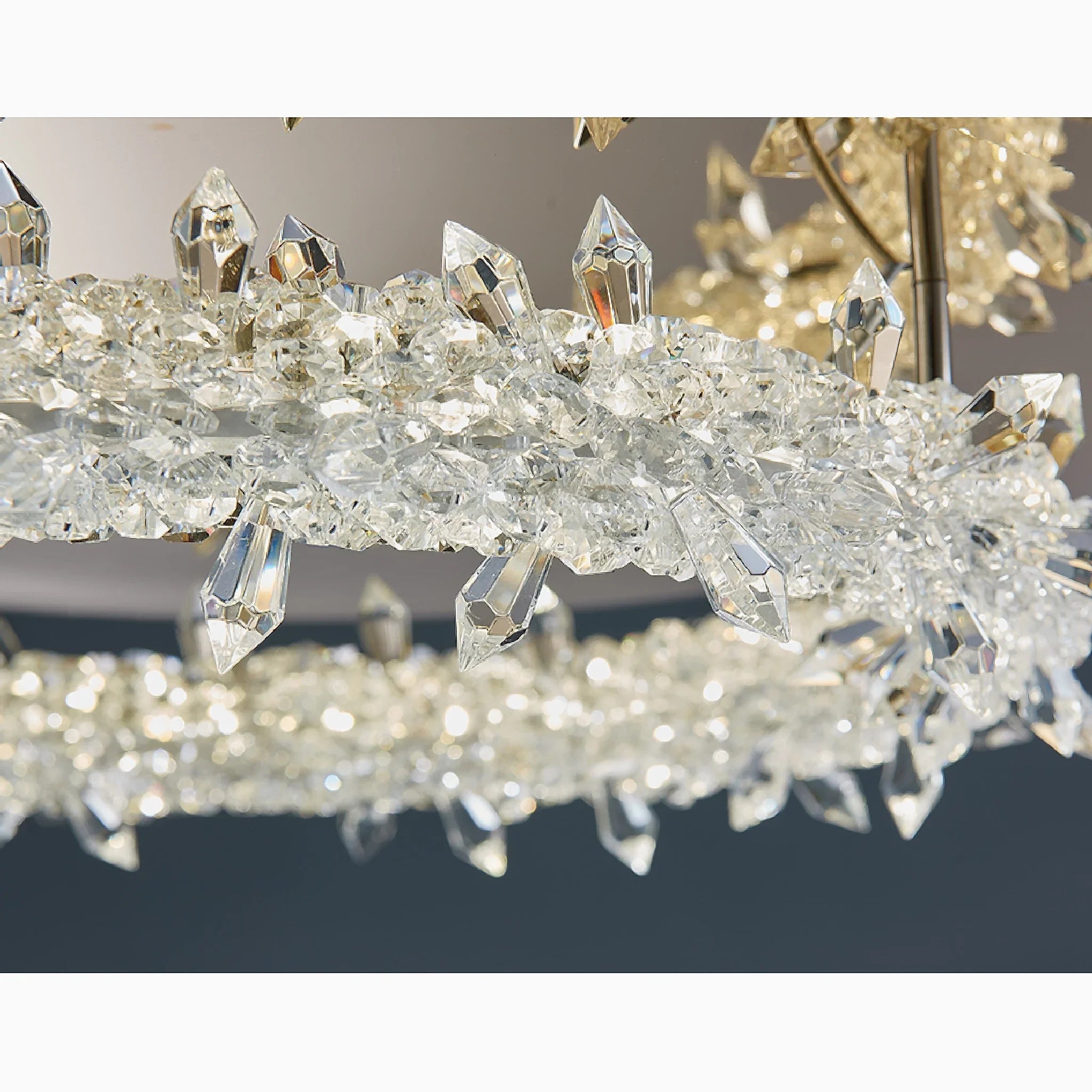 Acerno | Modern Round Crystal LED Ceiling Chandelier