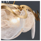 Acerra | Modern Drum Glass Ceiling LED Chandelier