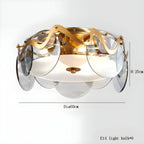 Acerra | Modern Drum Glass Ceiling LED Chandelier