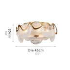 Acerra | Modern Drum Glass Ceiling LED Chandelier