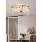 Acerra | Modern Drum Glass Ceiling LED Chandelier