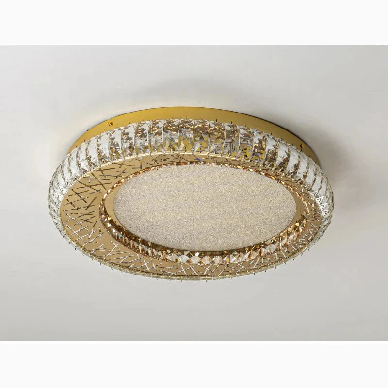 Aci Castello | Modern Round LED Crystal Ceiling Chandelier