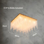 Aci Catena | Modern Square LED Ceiling Chandelier