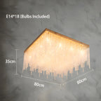 Aci Catena | Modern Square LED Ceiling Chandelier