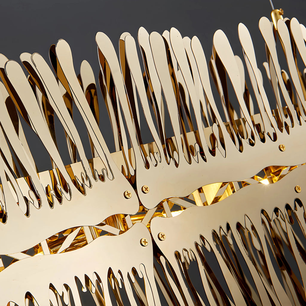 Acquaviva delle Fonti | Modern Creative Golden LED Сhandelier for Dining Room