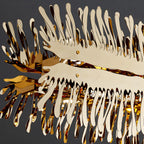 Acquaviva delle Fonti | Modern Creative Golden LED Сhandelier for Dining Room