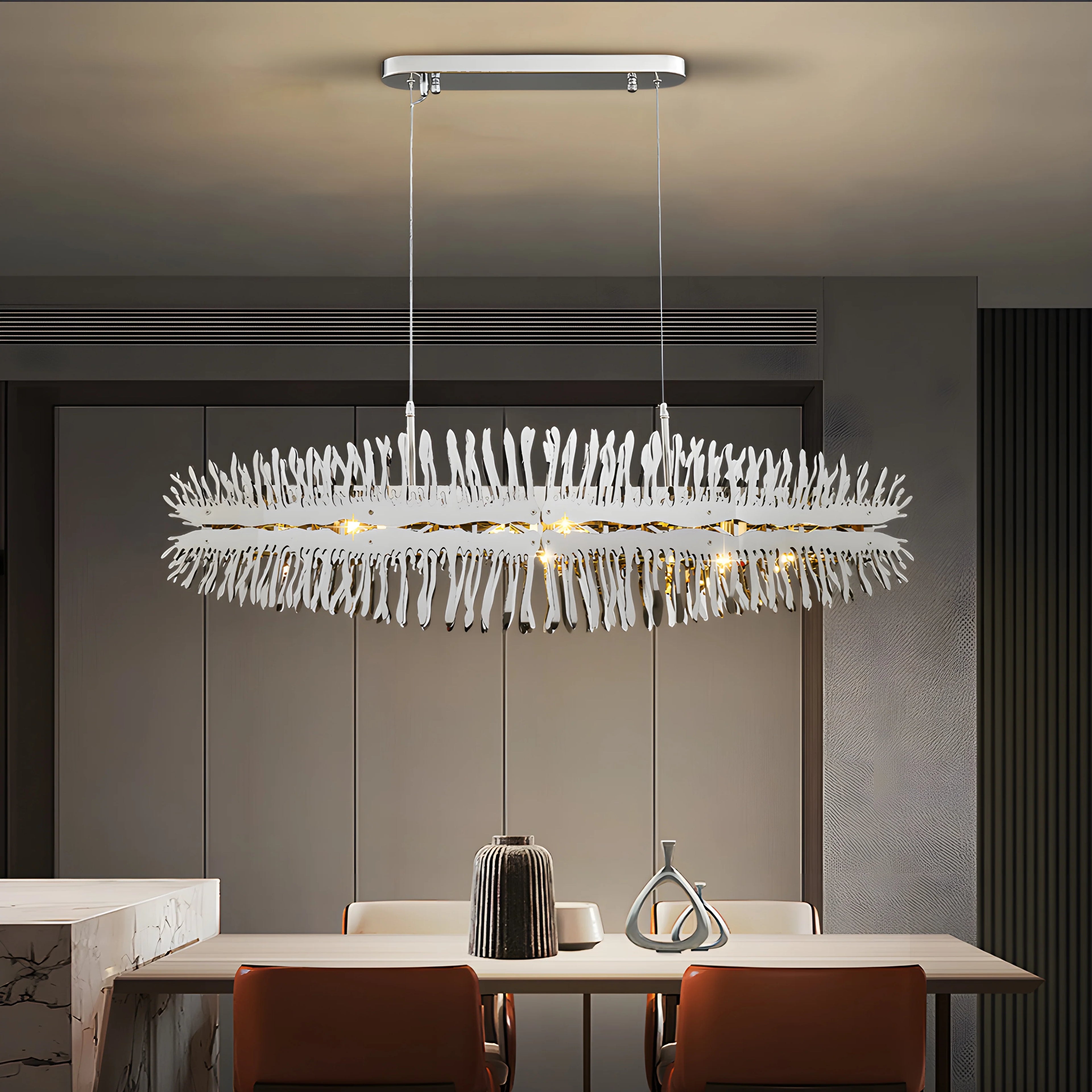 Acquaviva delle Fonti | Modern Creative Golden LED Сhandelier for Dining Room