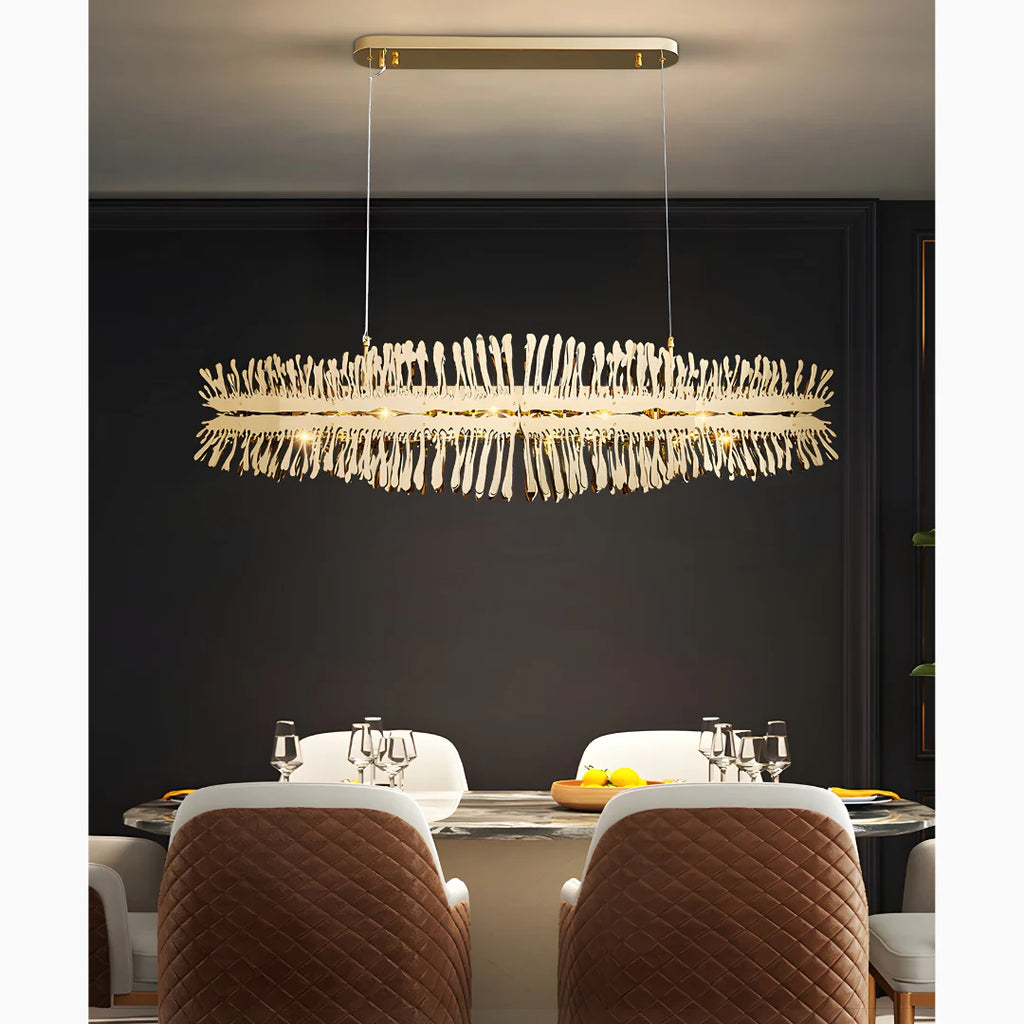 Acquaviva delle Fonti | Modern Creative Golden LED Сhandelier for Dining Room