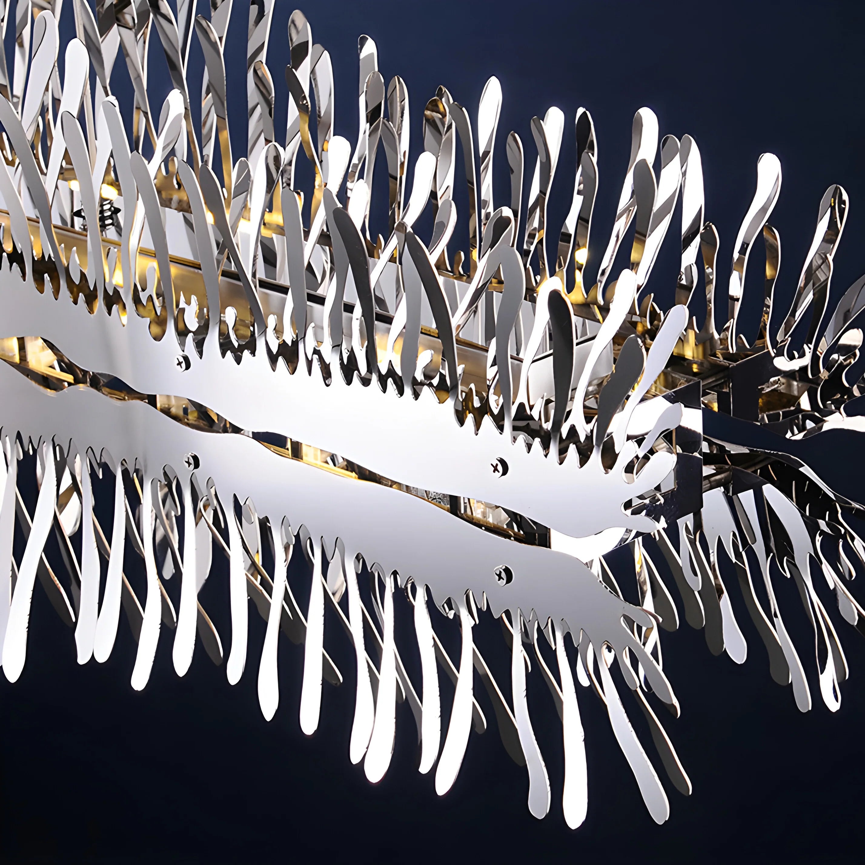 Acquaviva delle Fonti | Modern Creative Golden LED Сhandelier for Dining Room