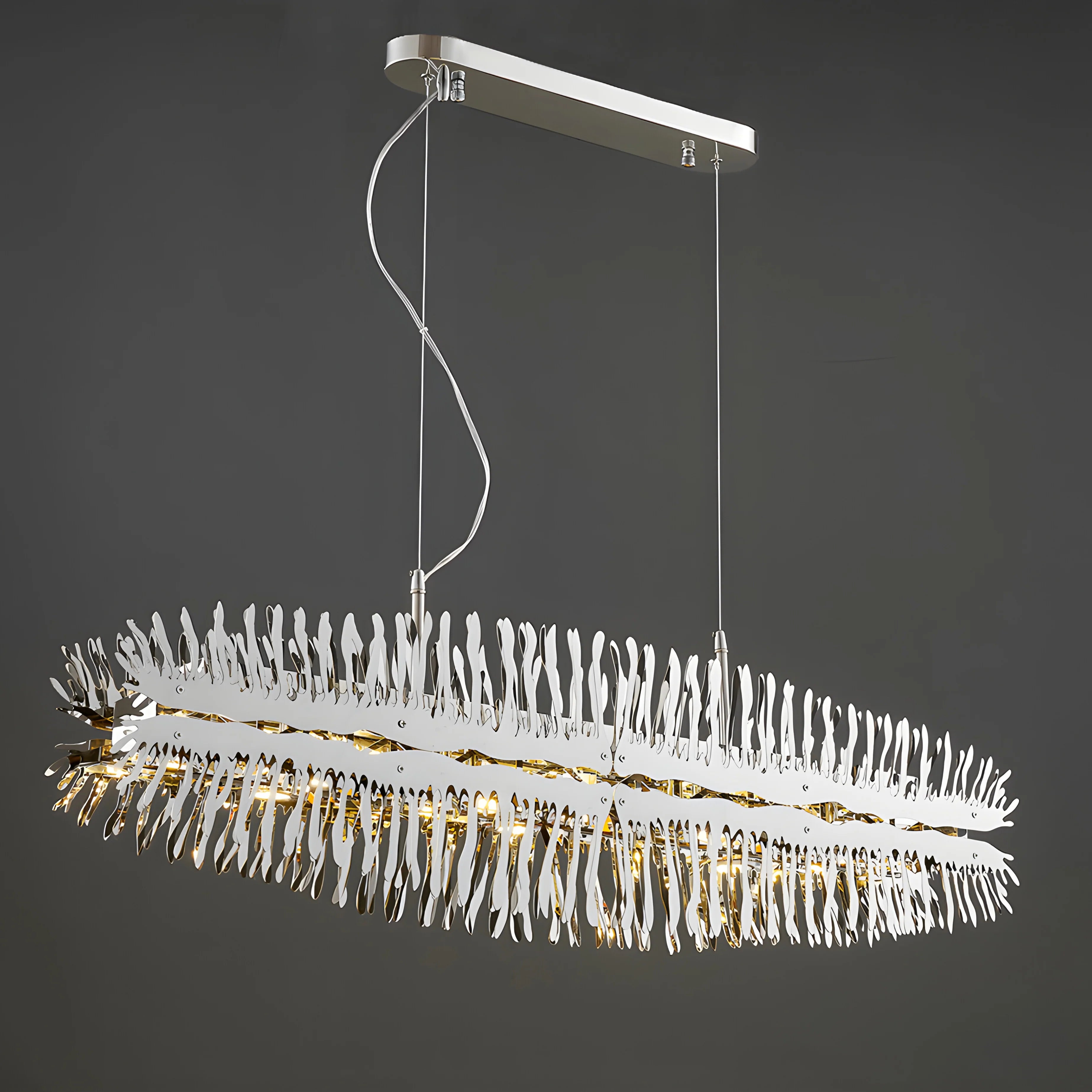 Acquaviva delle Fonti | Modern Creative Golden LED Сhandelier for Dining Room