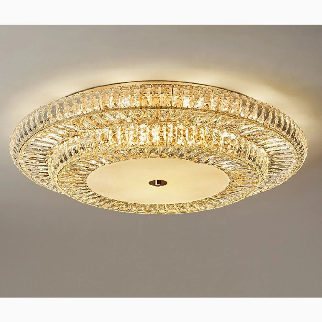 Acqui Terme | Modern Round LED Crystal Ceiling Chandelier