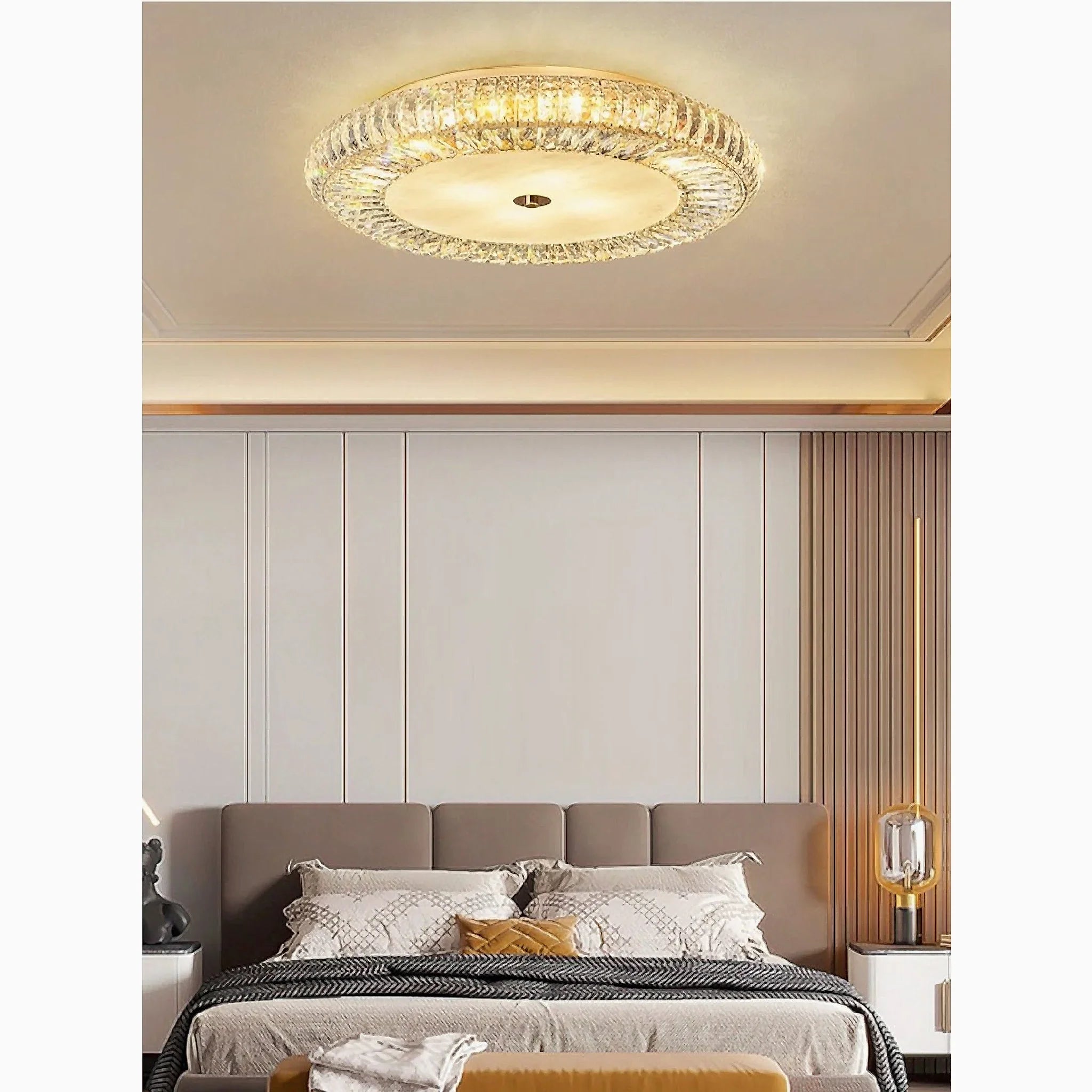 Acqui Terme | Modern Round LED Crystal Ceiling Chandelier