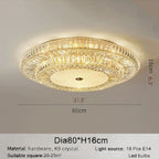 Acqui Terme | Modern Round LED Crystal Ceiling Chandelier